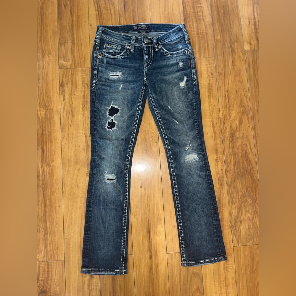 Silver jeans